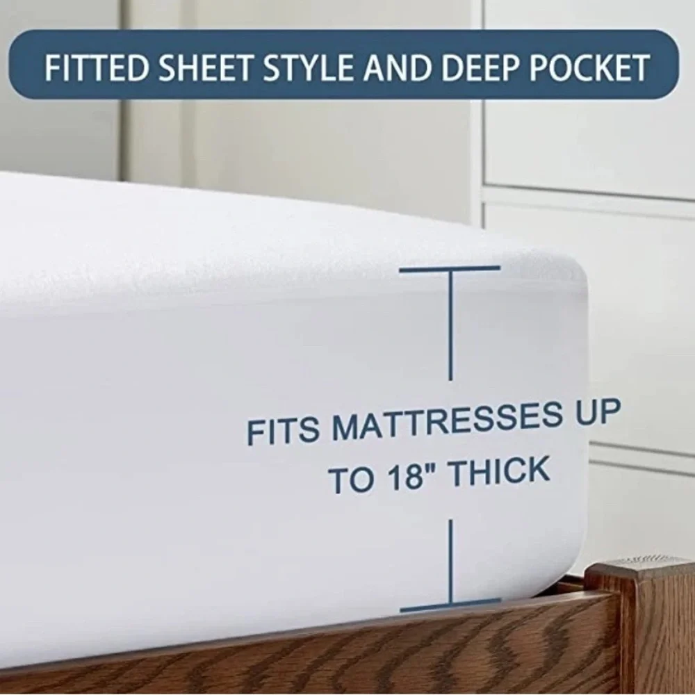 CozyLux Twin Extra Long (XL) Mattress Protector 3M Scotchgard 100% Waterproof